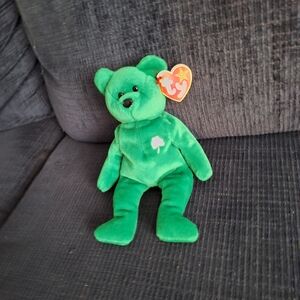 Ty Green Stuffed Bear